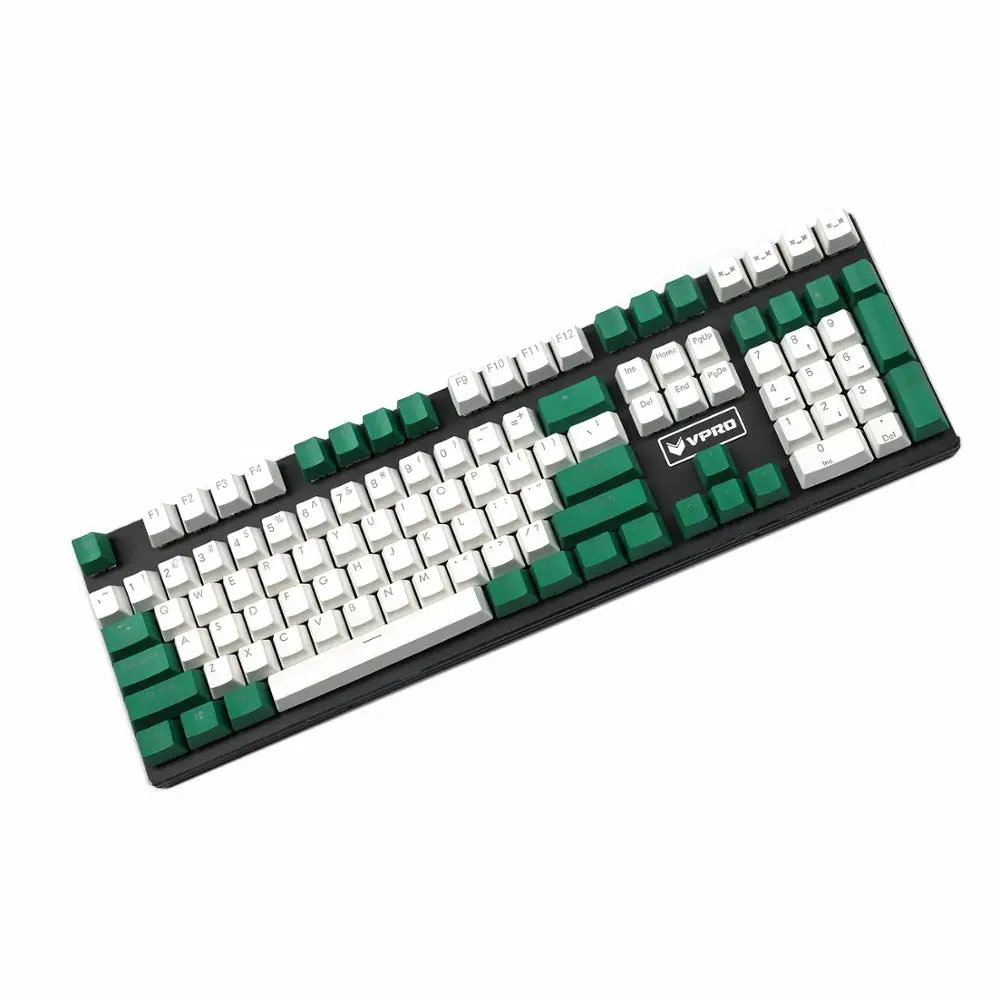 Верхняя печать двойной Shot PBT Shine Through Прозрачный 108 клавиши OEM профиль для MX