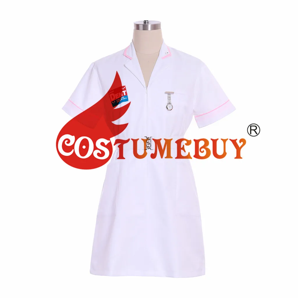 CostumeBuy Темный рыцарь Джокер платье медсестры униформа Хэллоуин белый наряд