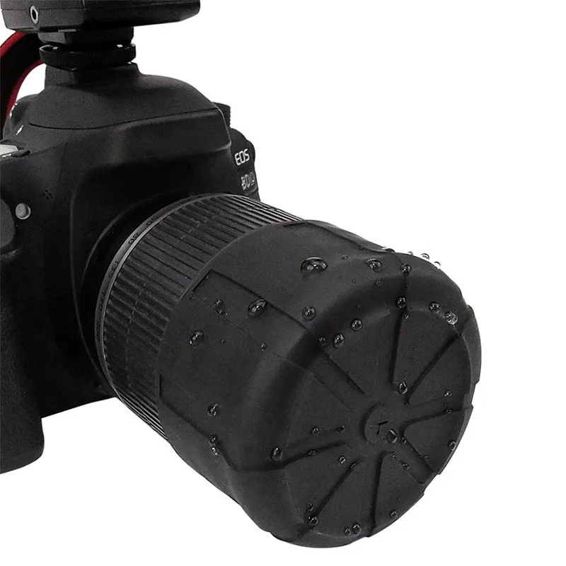 Универсальный силиконовый чехол для DSLR камеры, Пылезащитная Водонепроницаемая защитная крышка объектива камеры DSLR, аксессуары для камеры
