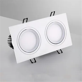 

High Bright Dimmable LED Downlight 6W 9W 12W 15W 18W Recessed Square LED Ceiling Lamp 220V 110V Indoor Lighting Warm Cold White