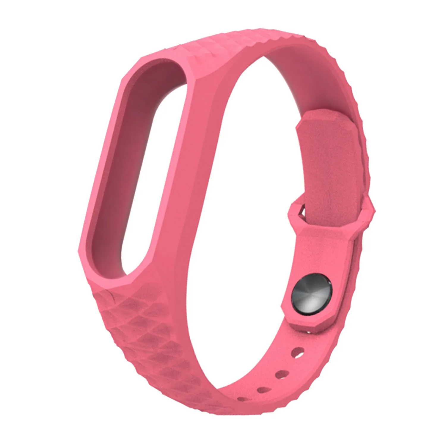 Pink Gosear силиконовый Алмазный стильный сменный браслет на запястье, ремешок для часов, ремешок для Xiaomi mi, 2 mi 2, аксессуары - Цвет: Pink