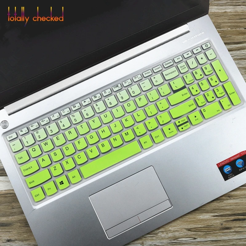 15,6 Обложка клавиатуры для ноутбука Защитная крышка для lenovo 320 320s 520 520s 15 17 для Ideapad 320-17 320s-15 520-15 5000-15 15 ''17'' - Цвет: fadegreen
