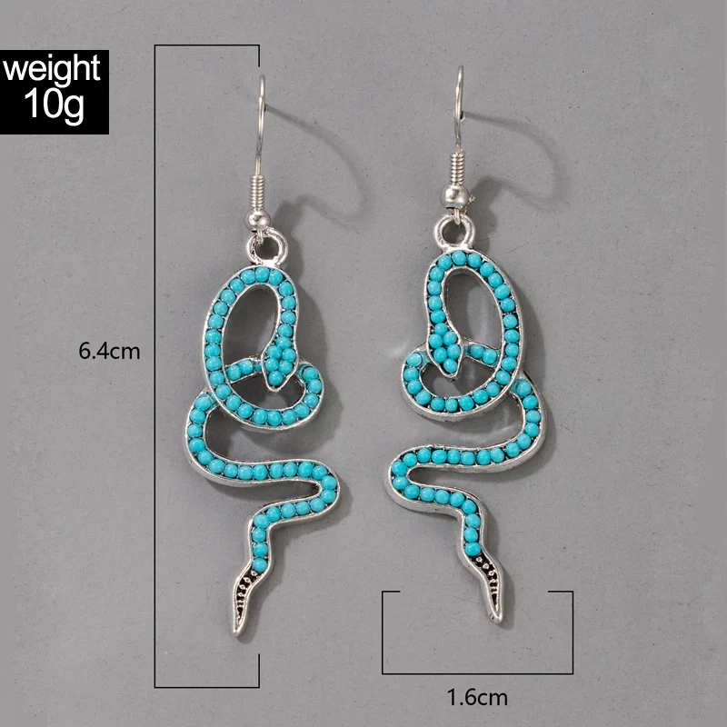 docona Bohemia Snake Animal Drop Dangle Earrings for Women Luxury Geometry Crystal Metal 2021 Female Party Gold Jewelry серьги