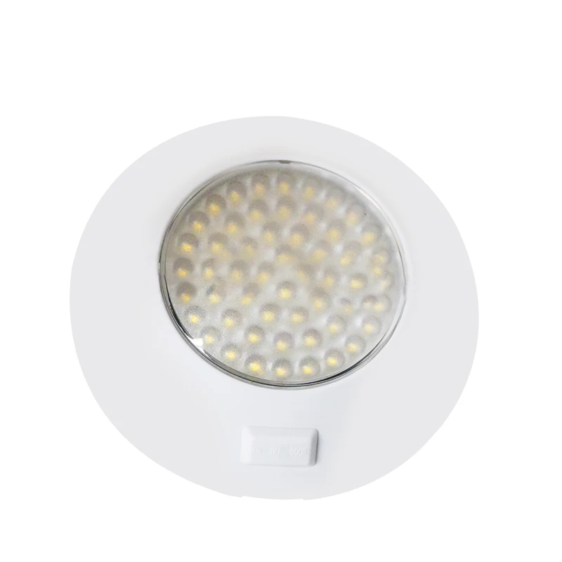White 143mm Круглый светодиодный свет купола теплый белый автомобиль внутренние потолочные светильники для 12-24 в морской лодки яхты каравен дома - Испускаемый цвет: White 143mm