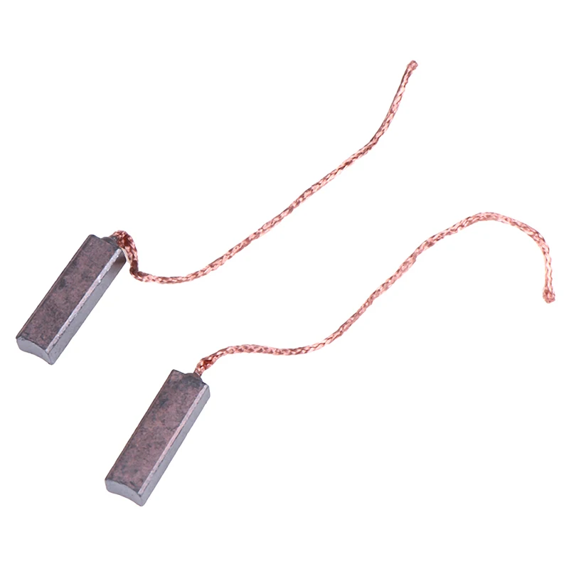 Carbon Brushes Wire Leads Generator Generic Electric Motor Brush Replacement 4.5 x 6.5 x 20mm 10Pcs carbon brush