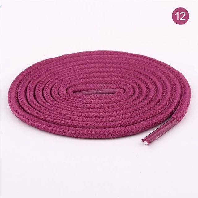 2022 New Shoelace Unisex Ropes Multicolor Waxed Round Cord Dress Shoe Laces Diy High Quality Solid 70-160Cm Colourful Shoelace 12