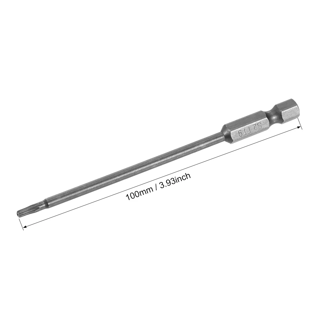 Отвертка uxcell Torx с шестигранным хвостовиком и шестигранным хвостовиком длиной 1/4 дюйма, Магнитный Отвертка S2 для электрических воздушных дрелей
