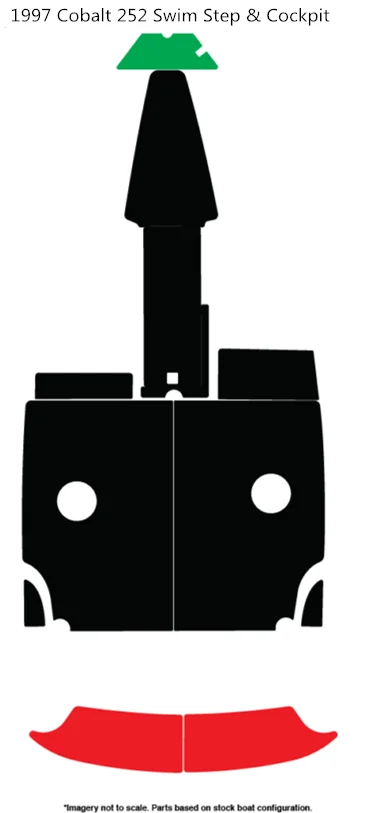 1997 Cobalt 252 плавающий шаг и коврик для кокпита лодка EVA Тиковый настил 1/" 6 мм