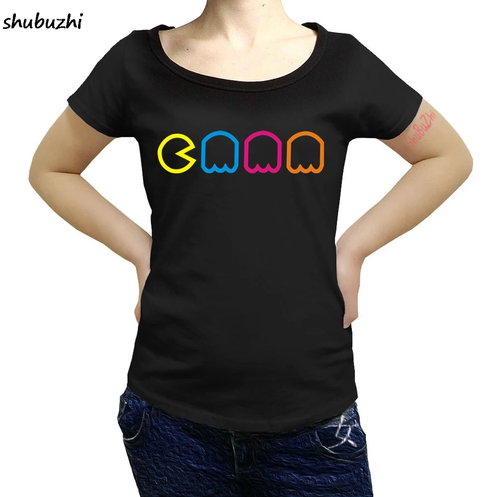 

Vintage PACMAN women t shirt Cool Retro 70s 80s Arcade PC Video Games women t shirts Funny Tops Tee Unisex Funny Tops sbz3213