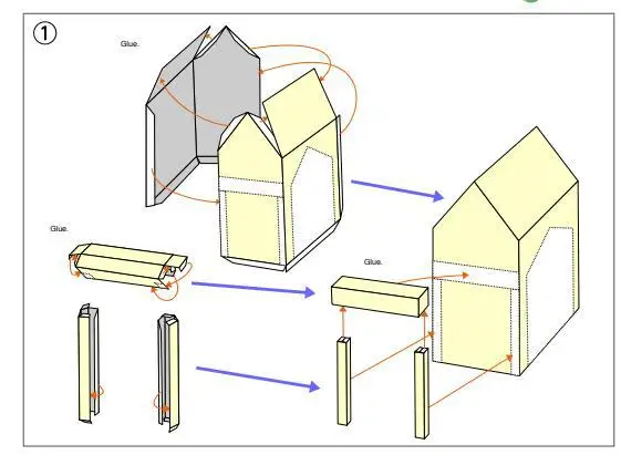 Школьная 3D бумажная модель родитель и ребенок DIY архитектурная модель детский сад ручной работы бумажная Складная Детская образовательная