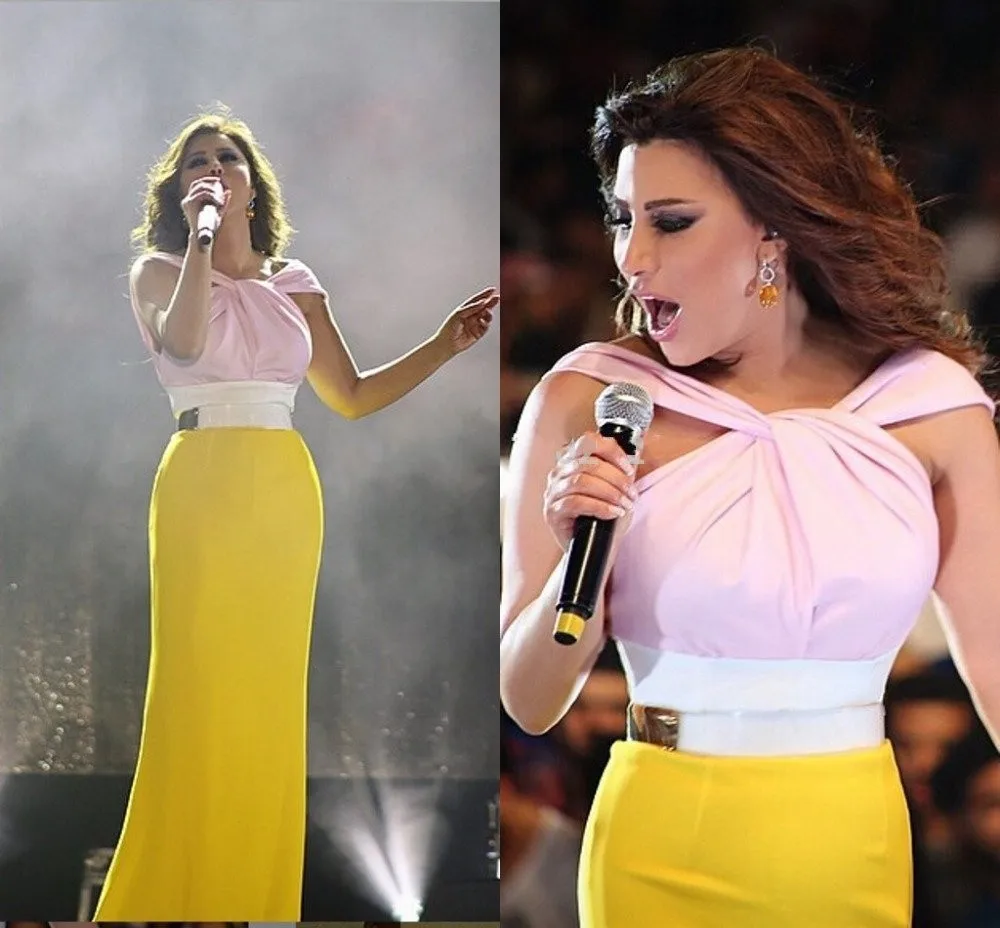 2016 ливанское платье Najwa Karam знаменитости саудовские арабские вечерние платья