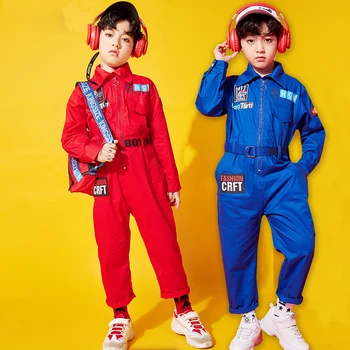 

Children Jazz Hip Hop Costumes For Girls Tooling One-Piece Rompers Street Dance Costumes Ballroom Dance Dress Festival Clothing