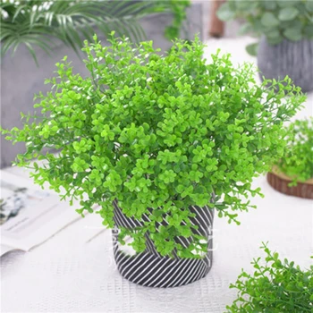 

1 Piece Simulation Small Fake Eucalyptus Wedding Decoration Decorative Home Decoration Fresh Wind Green Plant
