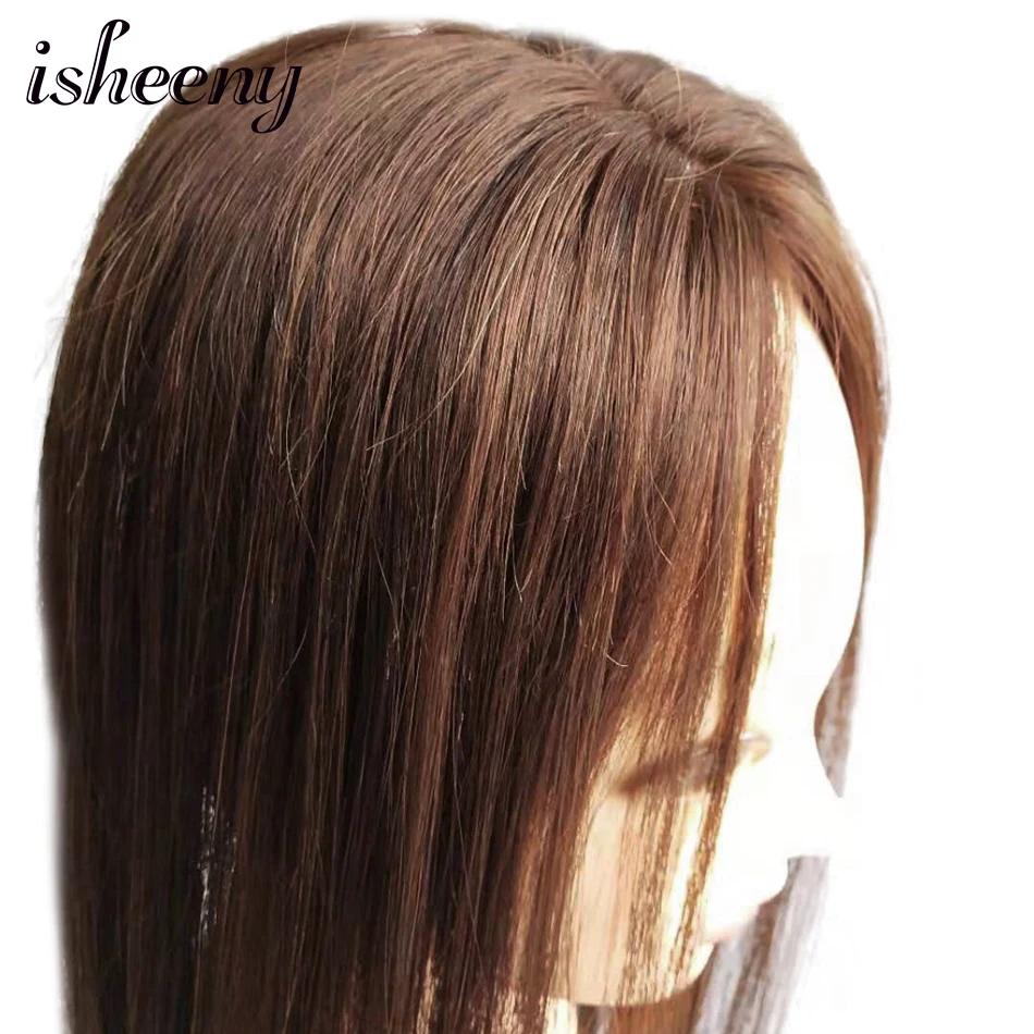 mono base do plutônio com grampo no cabelo peruca remy
