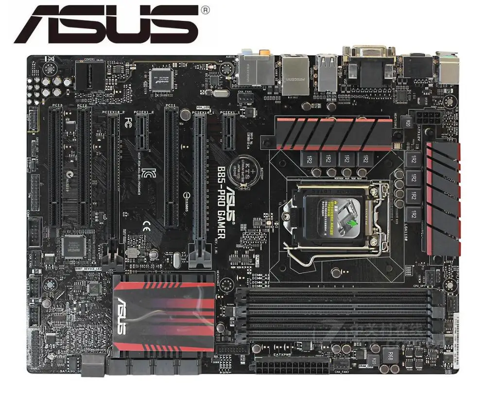 Б/у настольный разъем LGA1150 USB3.0 SATA3 PCI E3.0 ASUS B85 PRO GAMER оригинальный для Intel материнская