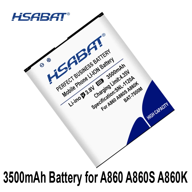HSABAT 3500 мА/ч, BAT-7500M Батарея для звездного неба A860 A860S A860K A860L VEGA N6