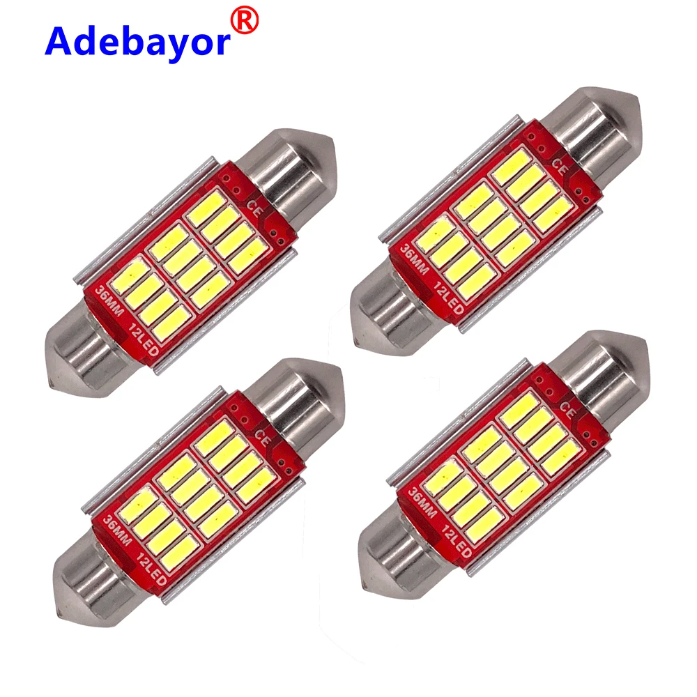 佺  C5W CANBUS   31mm 36mm 39mm 41mm, ڵ  4014 12 SMD LED ڵ ׸    12V, 50 