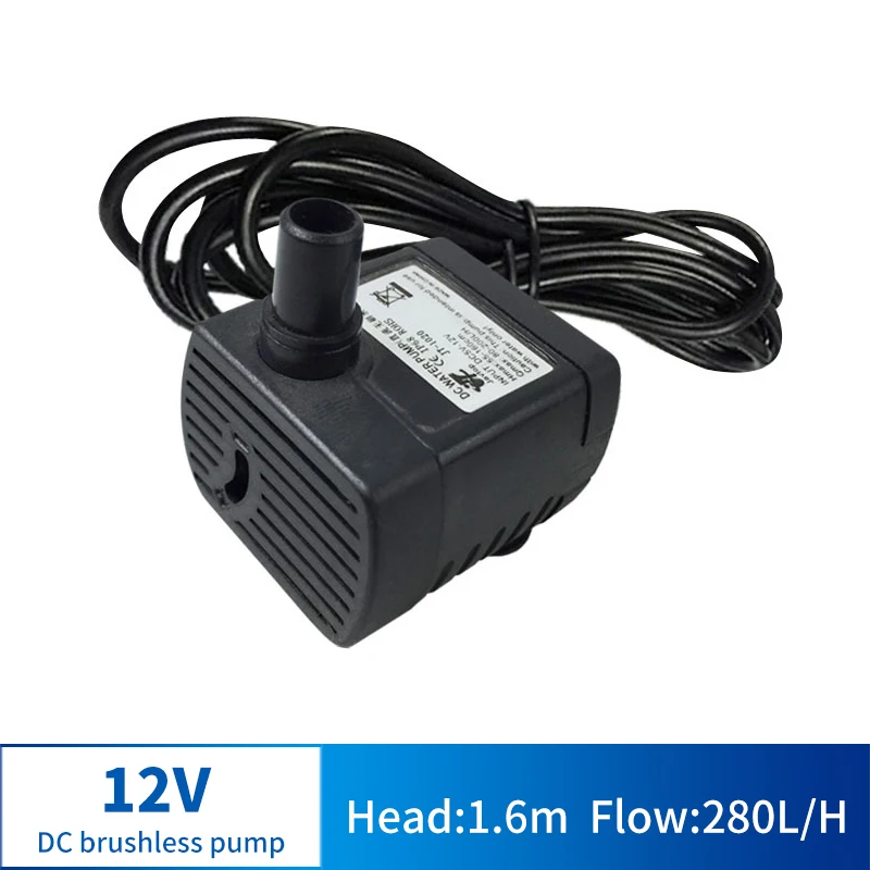 

DC Multi-function Brushless Submersible Pump Solar Fountain Miniature DC Water Pump