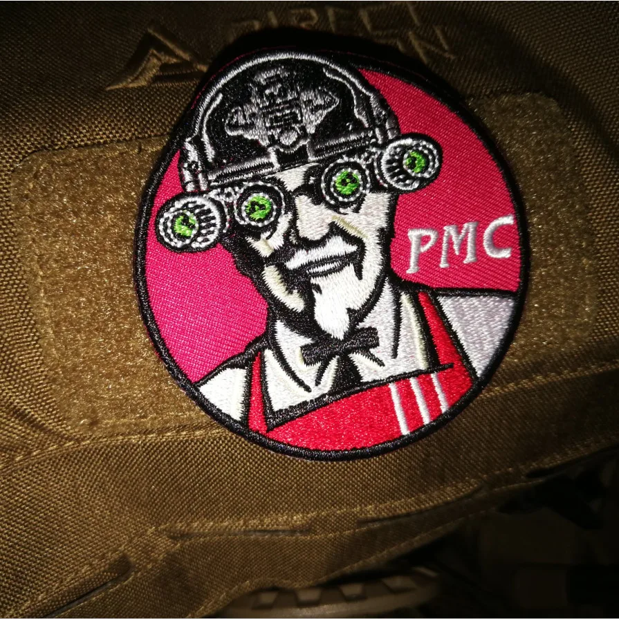 Тактическая вышивка Военная нашивка PMC шлем для взрослых роботов частный мини