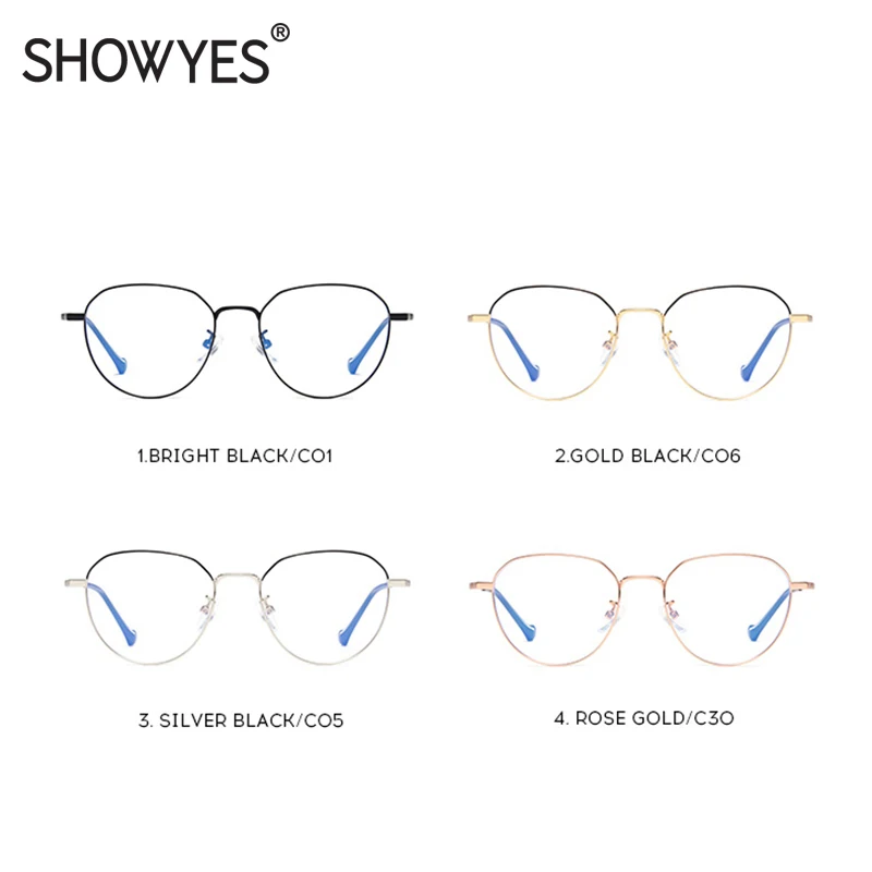 SHOWYES, компьютерные очки, женские, Овальные, анти-синий светильник, блокирующие очки, негабаритные, против Blu Ray, экран, игровые, простые очки 028