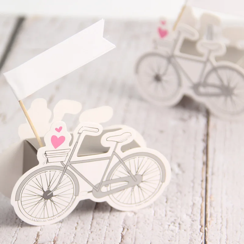 Бумажная коробка в форме велосипеда, Мультяшные коробки для конфет на свадьбу, день рождения, праздничные вечерние коробки для подарков