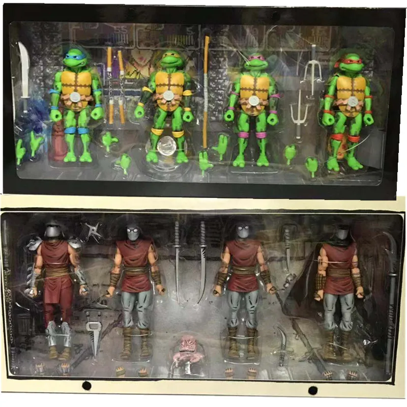 " набор из 4 NECA SDCC Ограниченная серия черепахи Рафаэль леonardo Michelangelo Donatello Шредер фигурка игрушка для детей подарок