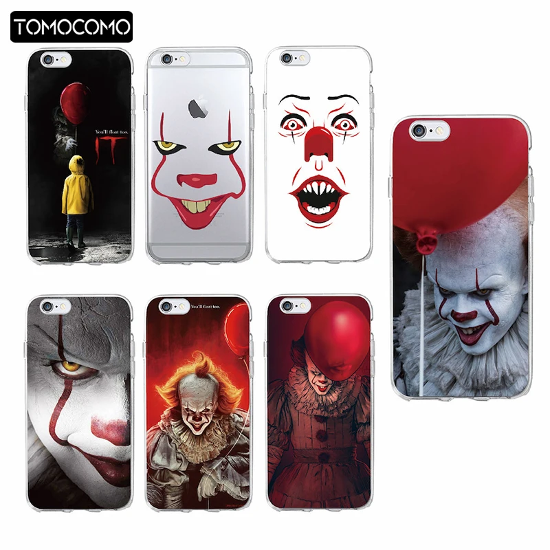 cheap Pennywise Clown Float It Cartoon Comic Soft Clear Phone Case Fundas Coque For iPhone 11 Pro 7 7Plus 6 6S 6Plus 8 8PLUS X XS Max