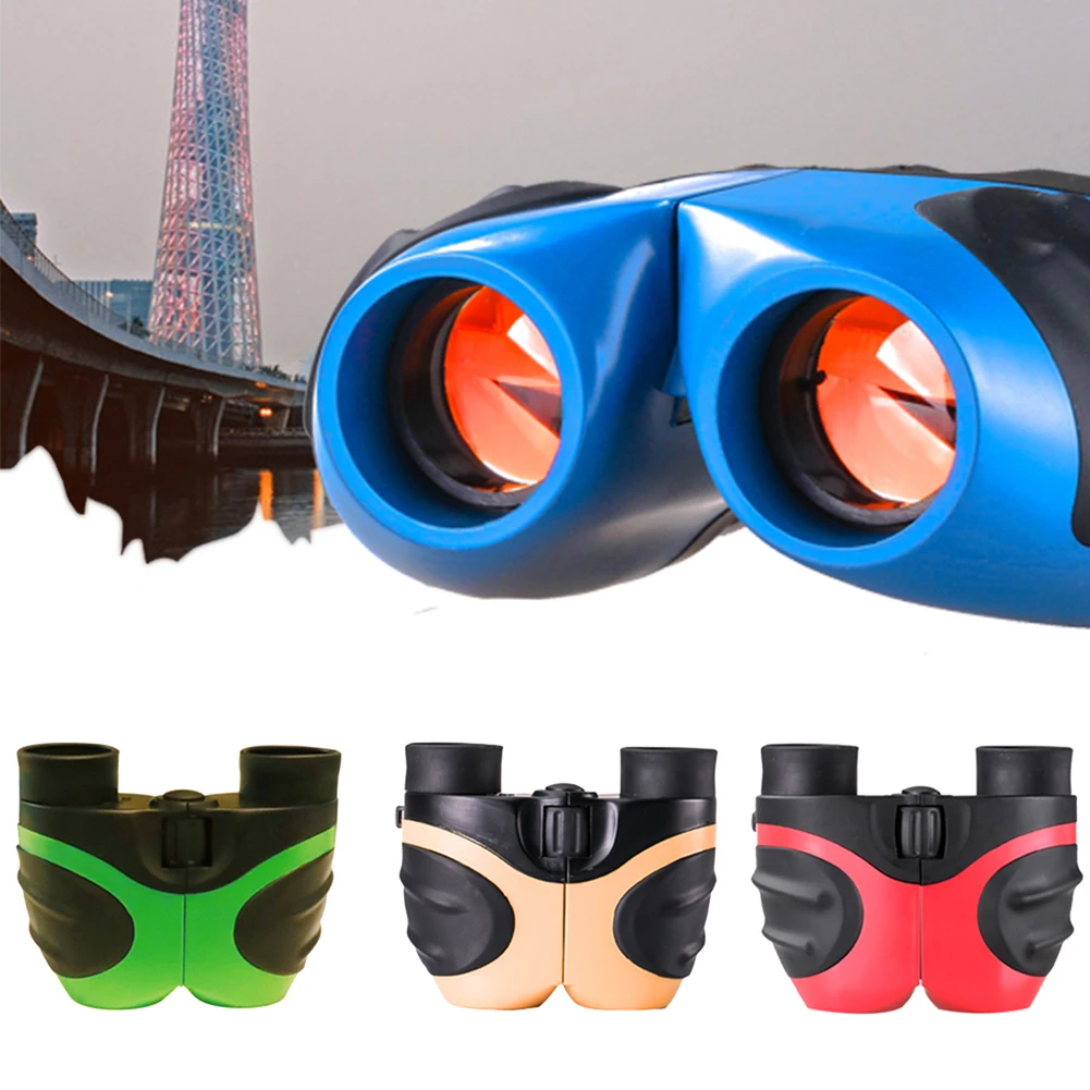 8x21 телескоп игрушки высокое разрешение ABS Открытый Кемпинг портативный мини ночного видения детский подарок детские бинокли складной путешествия