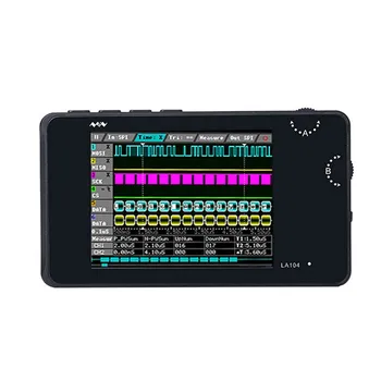

Portable Digital Logic Analyzer USB Mini 4 Channels 100MHz Max Sampling Rate Built in 8MB Flash Storage 2.8 Inch Oscilloscope