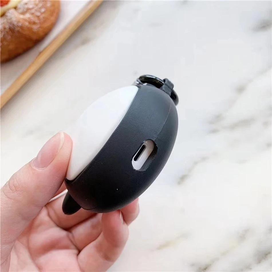 3D милый мультяшный наушник Пингвин чехол для Airpods 2 чехол силиконовый милый чехол для Apple Air Pods 1 чехол динозавр защитная коробка