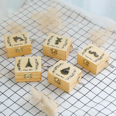 

Magic Hand shake wooden Music Box Birthday Gift Collection