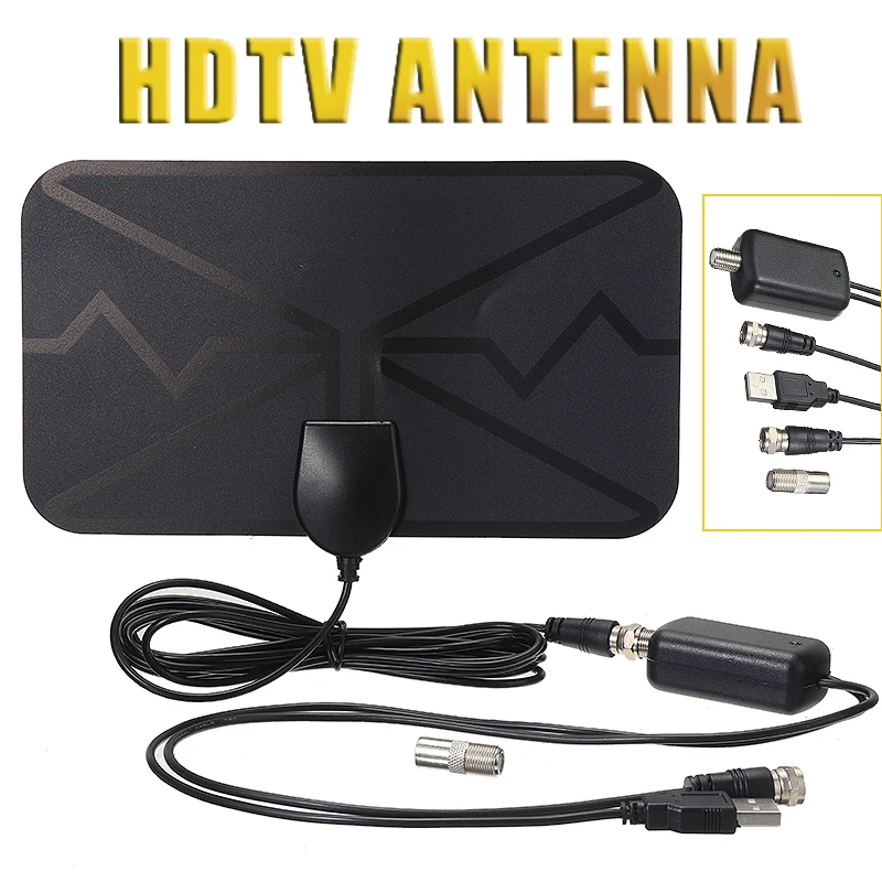 

3600 Miles Digital TV Antenna Upgrade HDTV Indoor Amplified Signal Booster Aerial 4K 1080P Satellite Signal Receiver Accessories