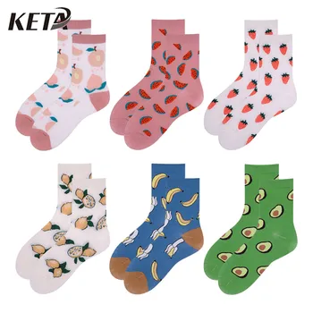 

[KETA] Fashion Colorful Fruit Cotton Socks