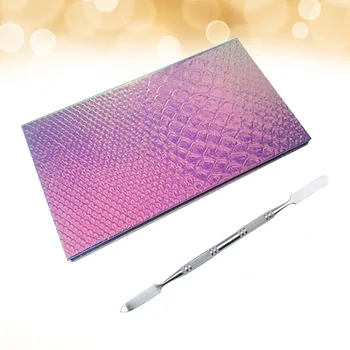 

2 Pcs Empty Magnetic Eyeshadow Palette Cosmetic Container Eyeshadow Lipstick Storage Pallet (Fish Scale Discoloration Makeup Emp