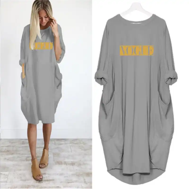 midi t shirt dress with pockets