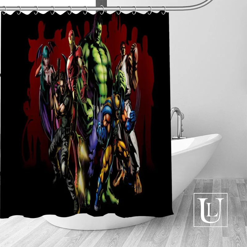 Shower Curtain6 Горячие Пользовательские Marvel супергерой занавески для душа s полиэстер Ванная комната занавески s с крюком для ванной занавески декор для ванной комнаты - Цвет: Shower Curtain6