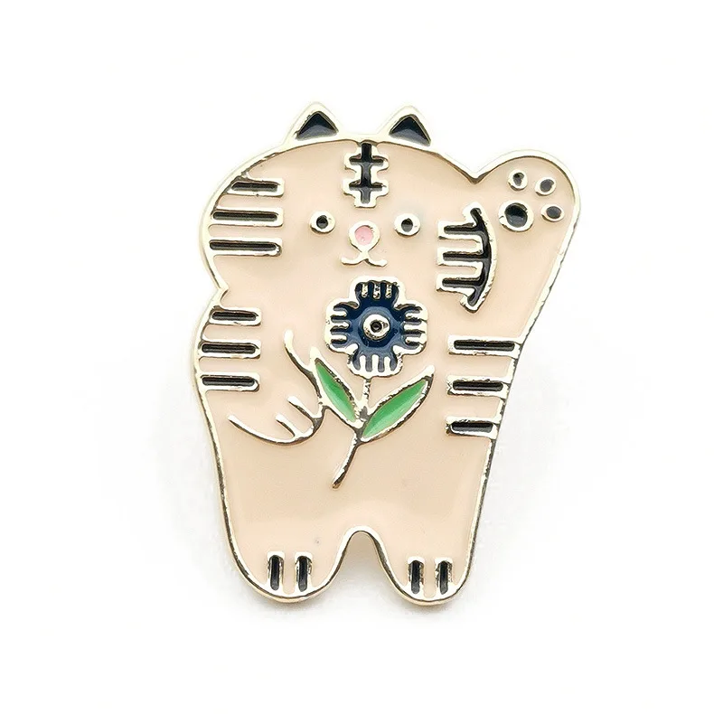 A3862 Patchfan мультфильм Броши в виде животных кошка Мышь кот собака на булавке значок