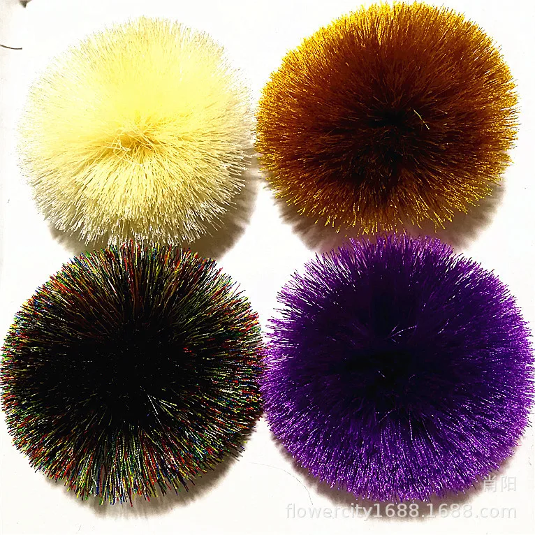 

New Style Embroidery Thread Shoe Flower Pom Pom Line Sneakers Floral Headdress Purse Accessories Silk Ribbon Flower