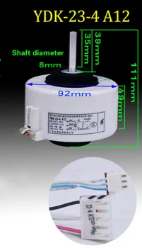 

Applicable Chigo 2P hang air conditioning indoor plastic motor YDK-23-4 A12 original short axis reverse 23W