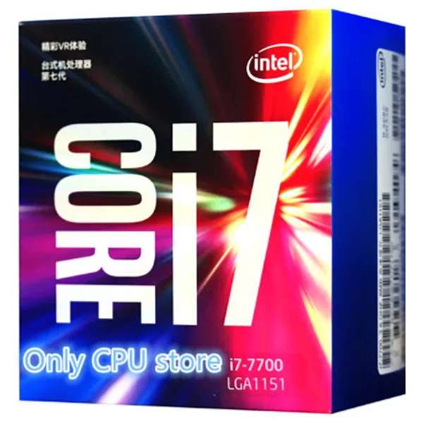Процессор Intel Core 7 series процессор I7 7700 I7-7700 в штучной упаковке процессор LGA 1151-land FC-LGA 14 нанометров четырехъядерный процессор