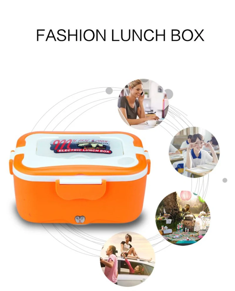 Car heating lunch box Multifunctional stainless steel insulated lunch box car electric lunch box17