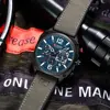 CURREN New 8398 Men's Watch Fashion Waterproof Male Multi-function Chronograph Clock Leather Six Needle Calendar Quartz Watches 2