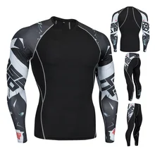 Новинка, комплект с 3D принтом, мужская спортивная одежда в стиле пэчворк, 2 комплекта упражнений, мужская спортивная одежда, толстовка, термобелье штаны, костюм