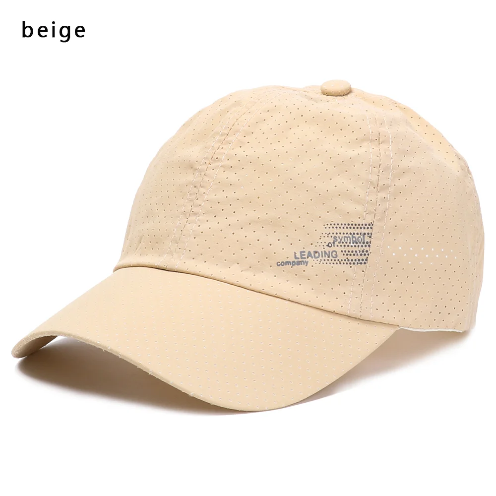 beige 1 шт., новая модная повседневная прочная сетчатая Кепка, солнцезащитная Кепка, дышащая бейсболка для гольфа, женская и мужская одноцветная летняя кепка - Цвет: beige