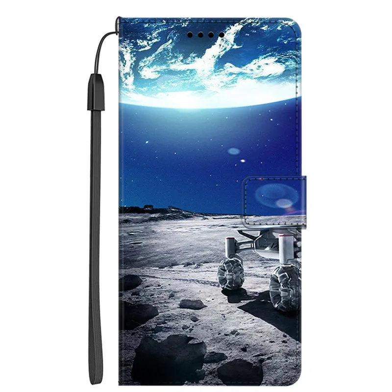Leather Flip Wallet Case with Magnetic Closure - Elegant Protective Cover