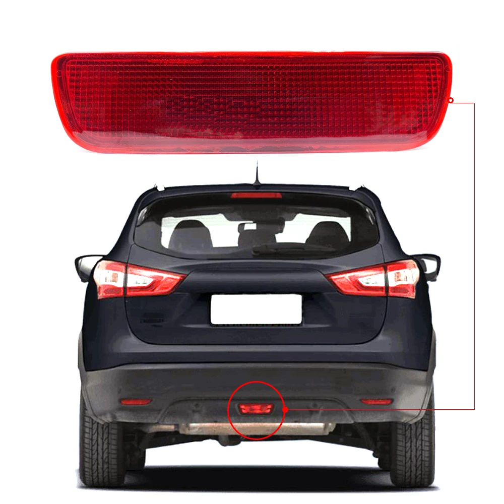 Автомобильный задний бампер светильник для Nissan Qashqai J10 2008 2009 2010 2011 2012 2013 2014 2015