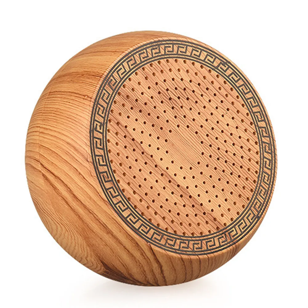 

Mini Wooden Bluetooth Speaker USB LED Light Wireless Portable Music Box Subwoofe For Showers Bathroom Car Outdoor Speaker F807