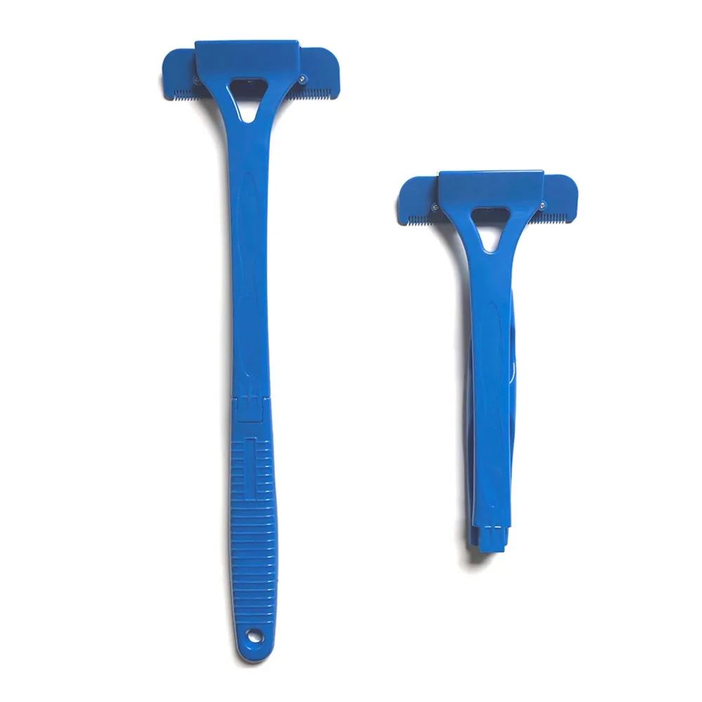 Foldable Long Handle Men Manual Back Hair Shaver Blade Trimmer DIY Body Leg Hairs Razor