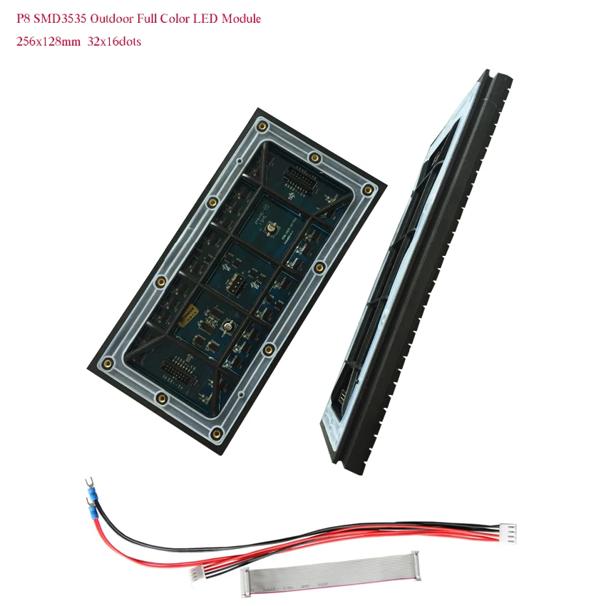

High brightness P8 outdoor RGB led module 256*128mm, 1/4scan 32*16dots full color led panel for led display