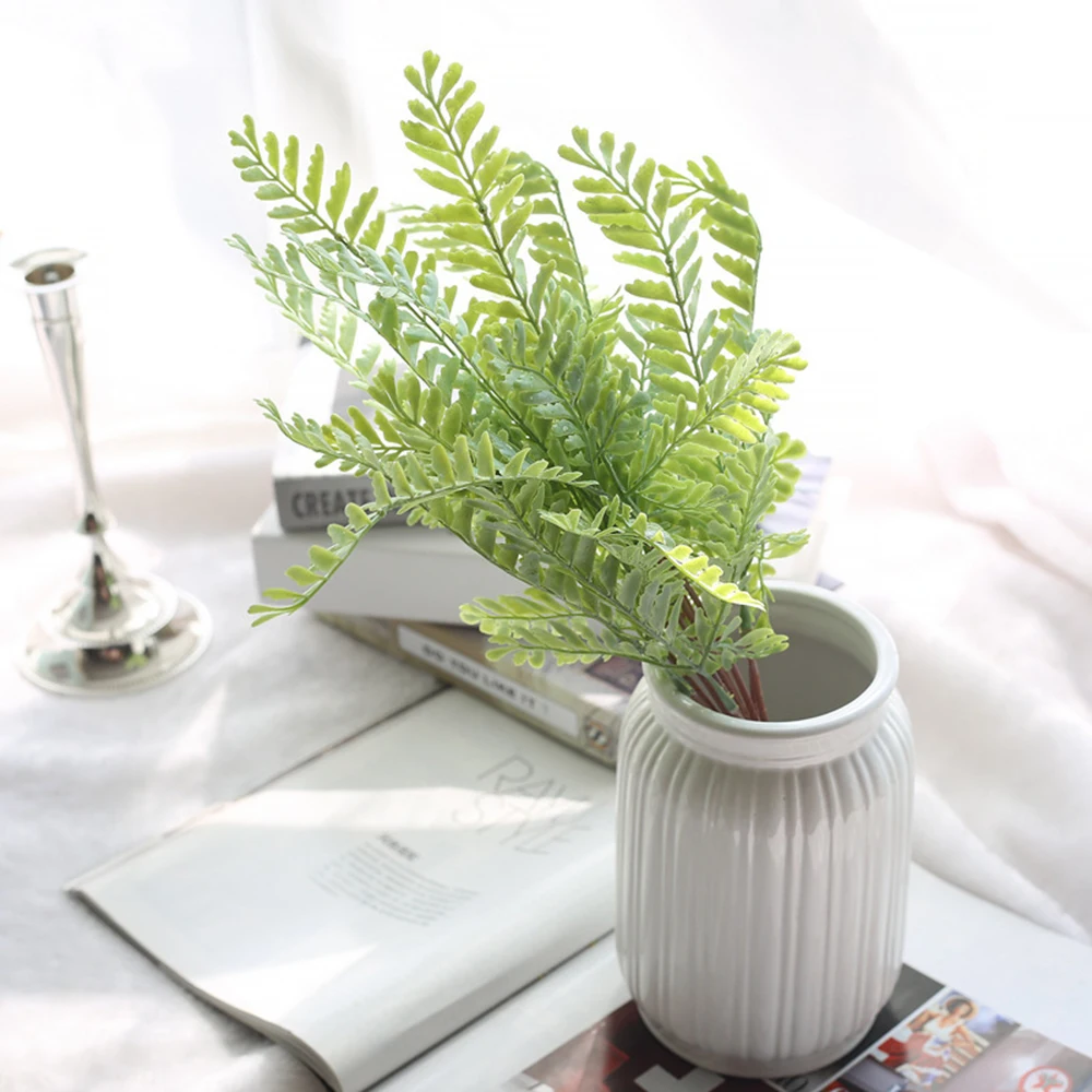 Artificial Green Plant Sage Simulates Leaf Wall Desk Fake Leaves Plant For Home Garden Decoration Simulation Fake Flower